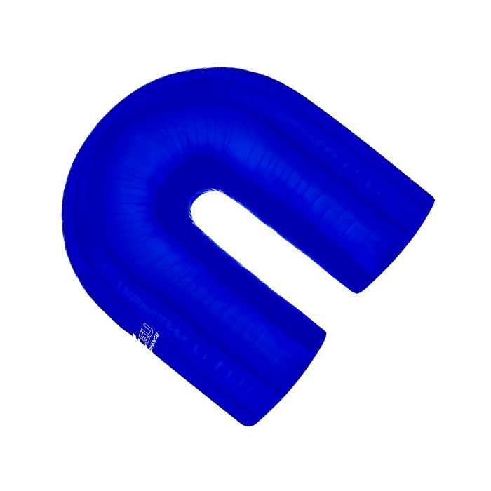 180° Silicone Elbow (70 mm) Blue