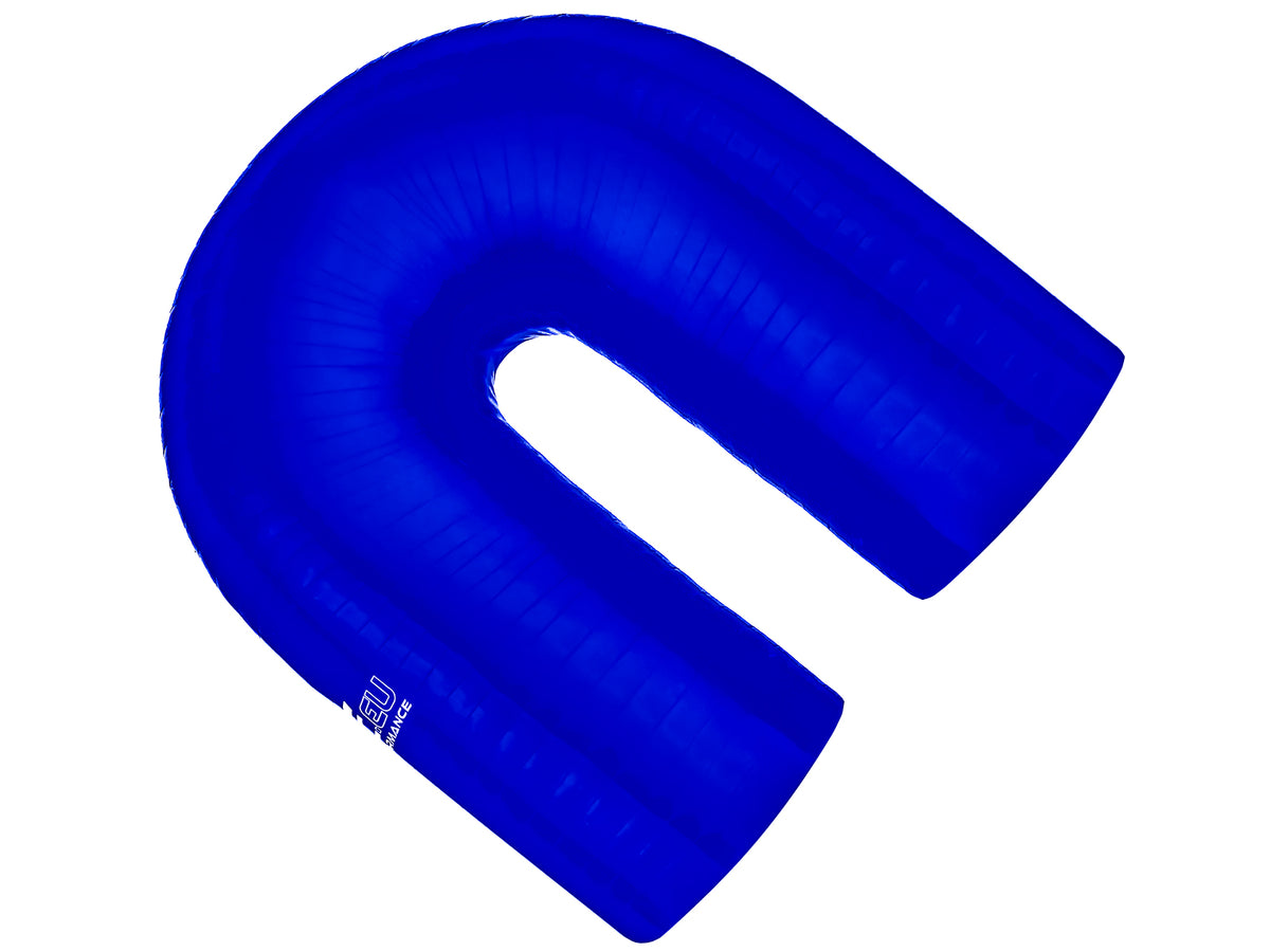 Codo de silicona 180° 60 mm azul