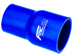 Reductor recto de silicona 60/63 mm azul