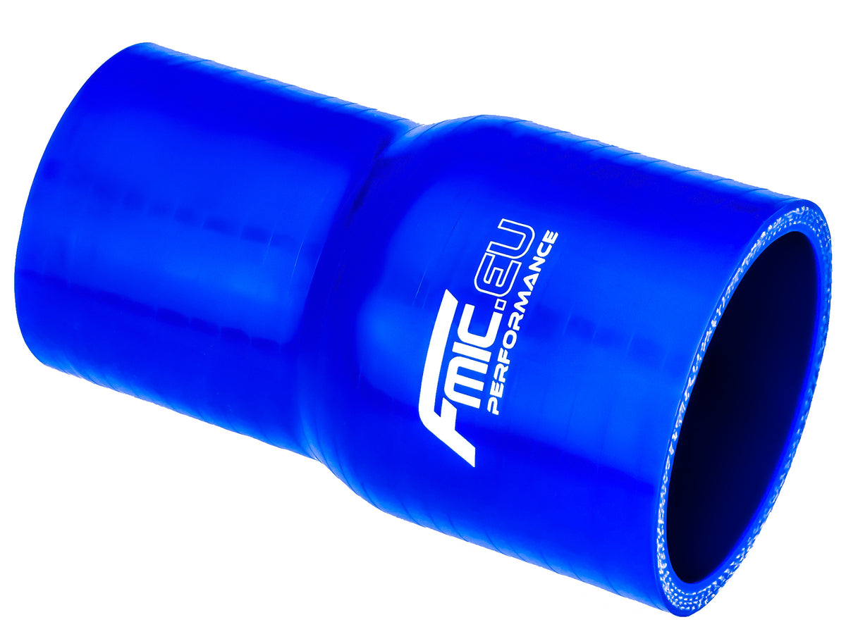 Reductor recto de silicona 67/76 mm azul