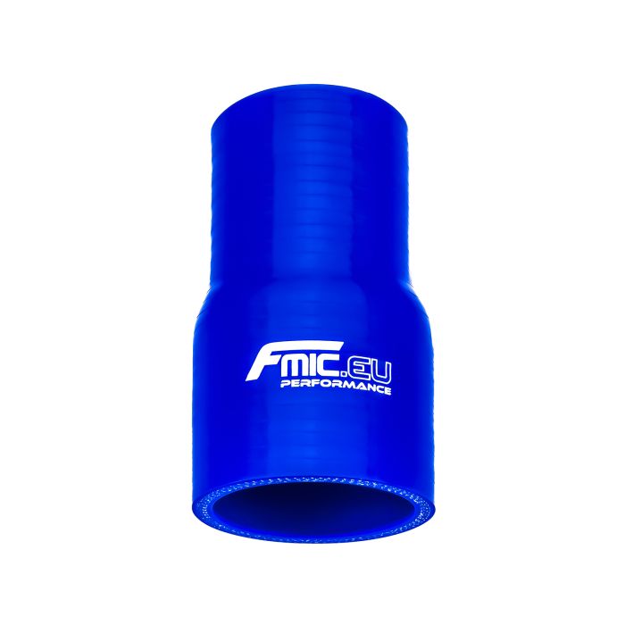 Straight silicone reducer 63/89 mm blue