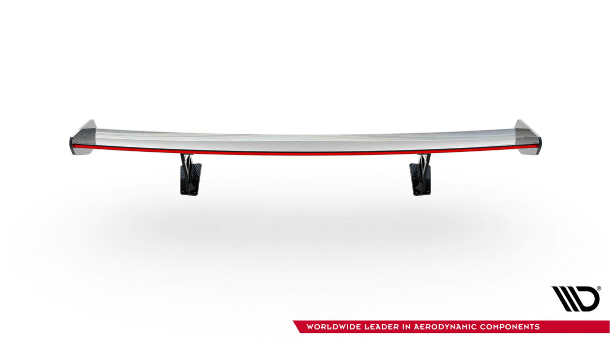 Alerón de carbono con soportes internos V.1 + LED para Porsche 718 Cayman 982c