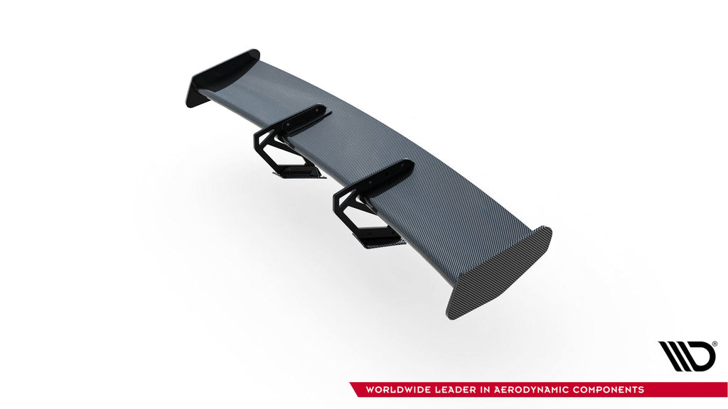Alerón de carbono con soportes cuello de cisne V.1 para Porsche 718 Cayman 982c