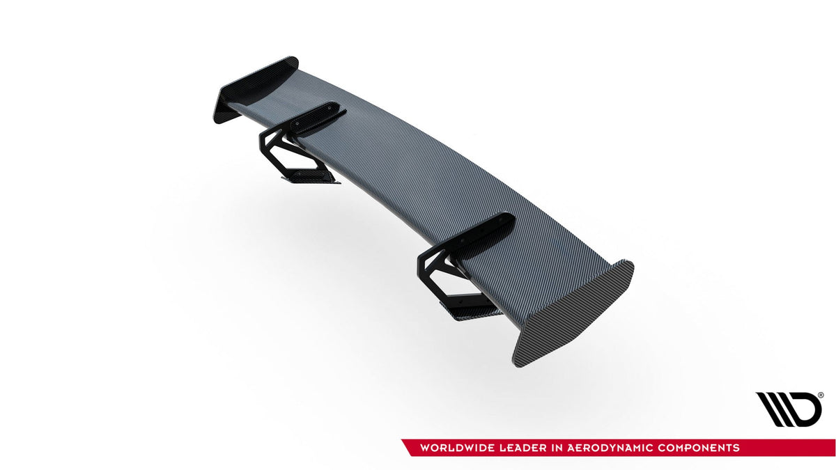 Alerón de carbono con soportes cuello de cisne V.2 para Porsche 718 Cayman 982c