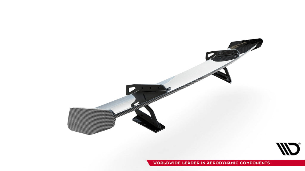 Alerón de carbono con soportes cuello de cisne V.1 para Porsche 718 Cayman 982c