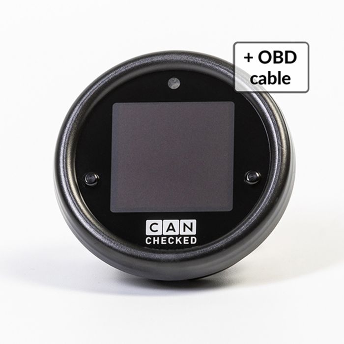 CANchecked MFD15 Gen2 data display with OBD cable