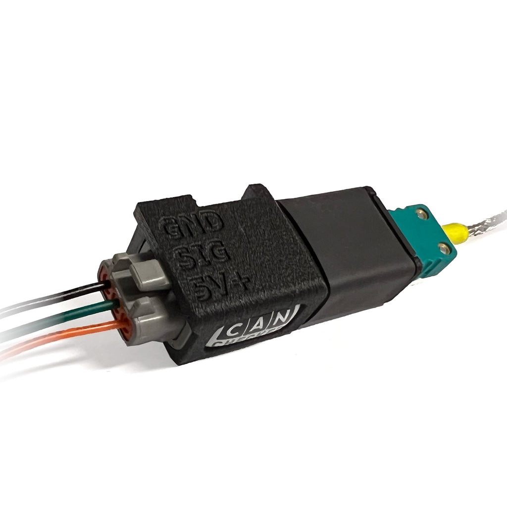 Convertidor de termopar CANchecked TCC01 y DTM de 3 vías