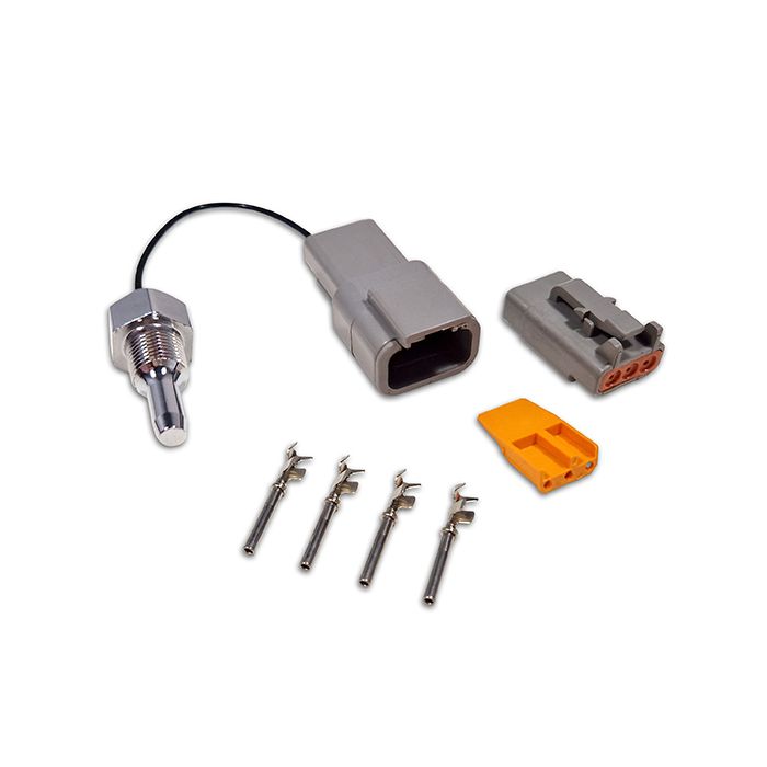 CANchecked NTC01 temperature sensor with DTM04-3P and integrated resistor.