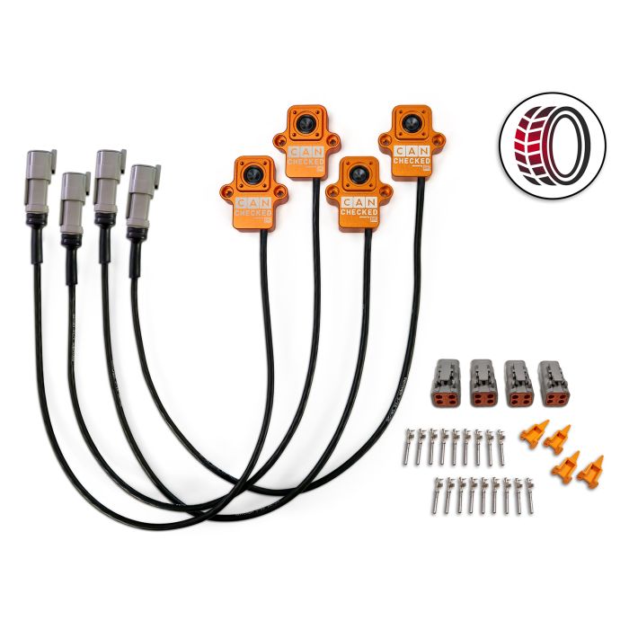 CANchecked TMC04 tire set temperature monitoring wiring