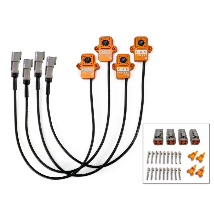 CANchecked TMC04 tire set temperature monitoring wiring