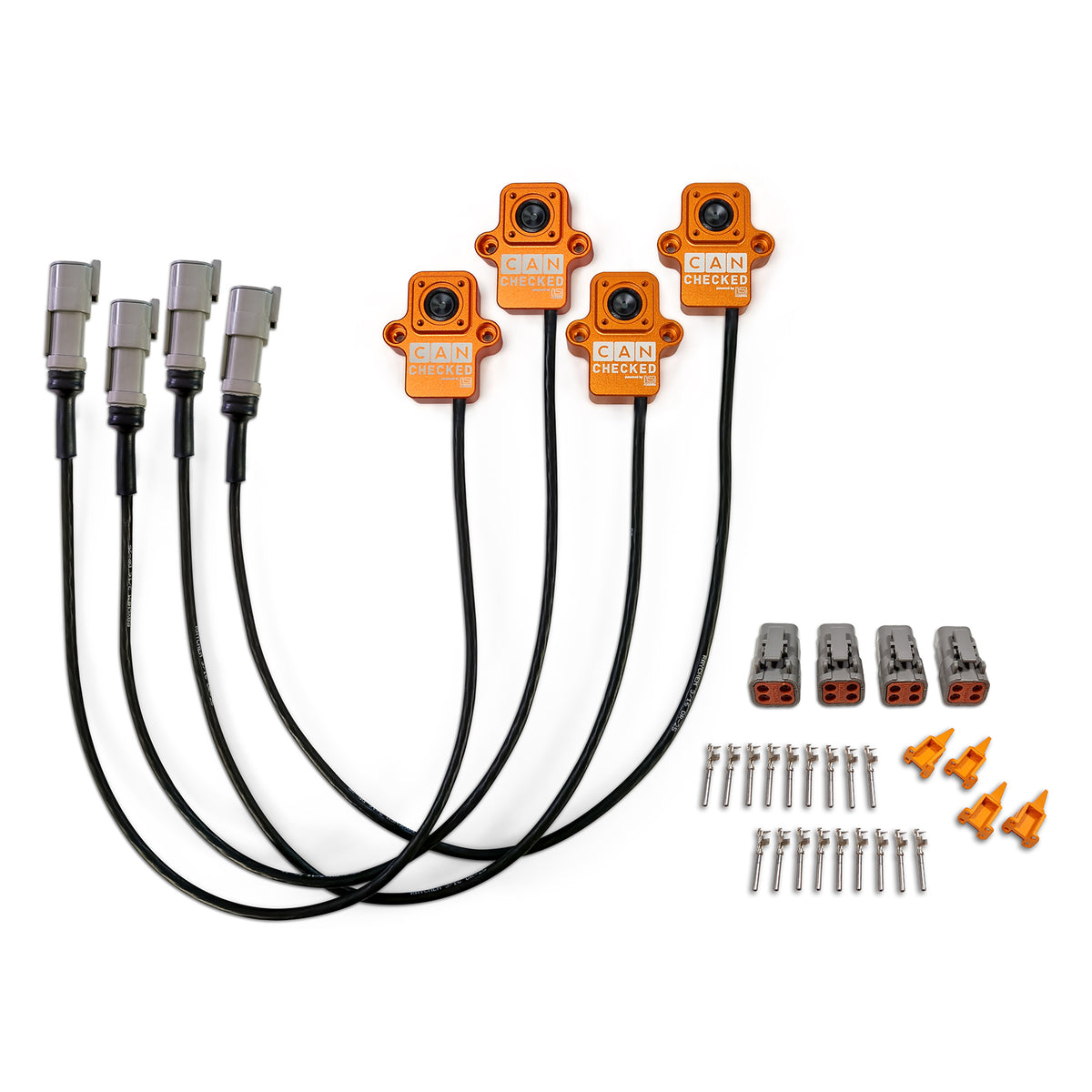 CANchecked TMC04 set de monitorización de temperatura de neumáticos con cable