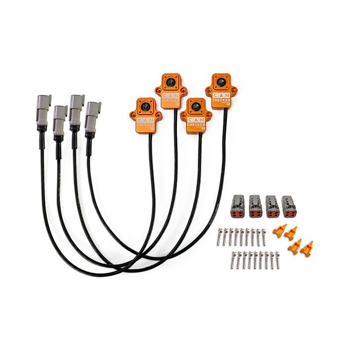 CANchecked TMC04 tire set temperature monitoring wiring
