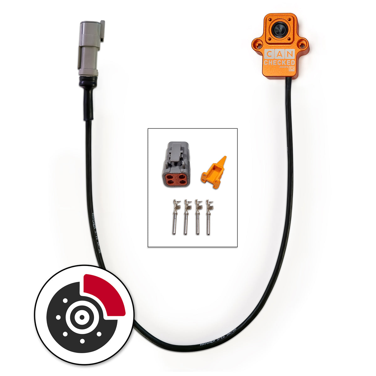 CANchecked BMC01 monitorización de temperatura de freno individual con cable