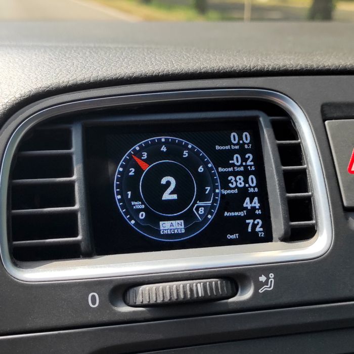 CANchecked MFD28 GEN2 Multifunction Display for Volkswagen VW Golf MK6 5K 2008 - 2013