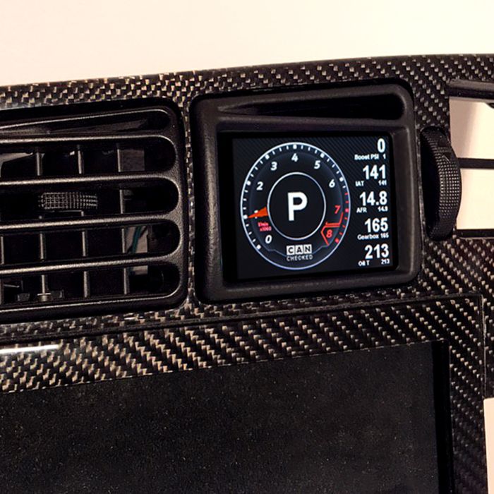 CANchecked MFD28 Gen2 display for 1991-1995 VW Corrado FL RHD
