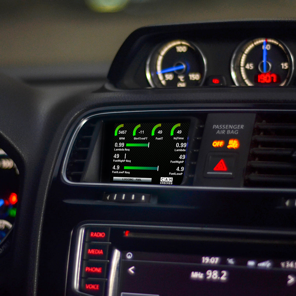 Display multifunción CANchecked MFD28 GEN2 para VW Scirocco MK3 LHD