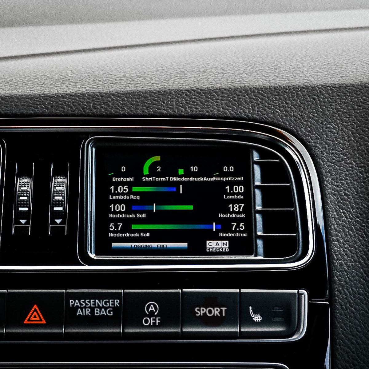Display CANchecked MFD32 Gen2 para VW Polo 6R/6C GTI RHD 2010-2017