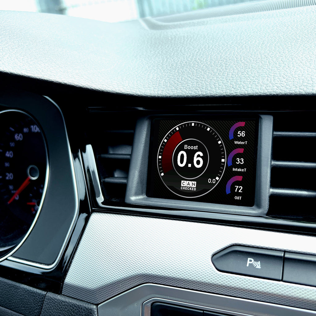 Display CANchecked MFD32 Gen2 para VW Arteon I 08-16 Passat B8 2014+ LHD