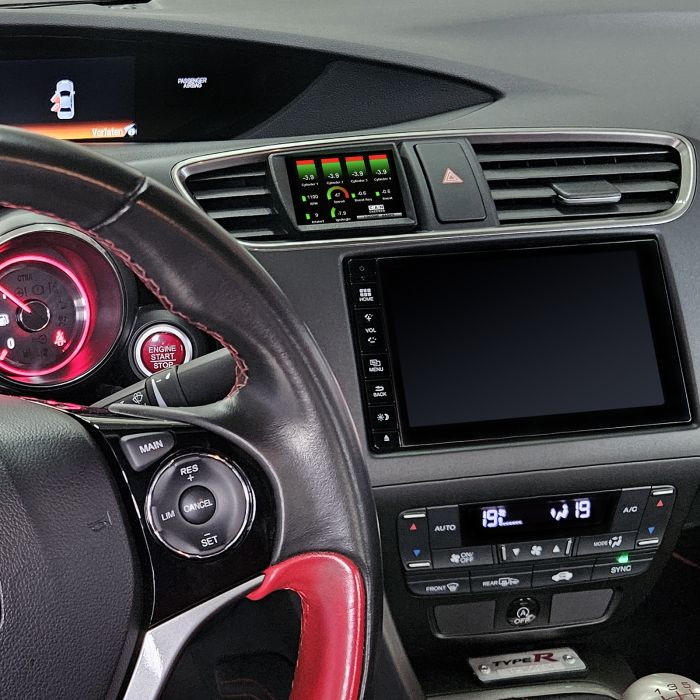 MFD28 Gen2 display verified via CAN for Honda Civic FK2 LHD