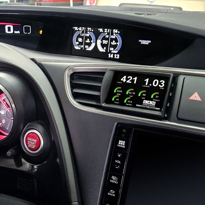 MFD28 Gen2 display verified via CAN for Honda Civic FK2 LHD