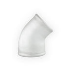Codo reductor de aluminio fundido FMIC.EU 45' 76/89 mm
