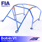Arco de seguridad Citroën AX (Phase 1/2) Hatchback 3 puertas Bolt In V1