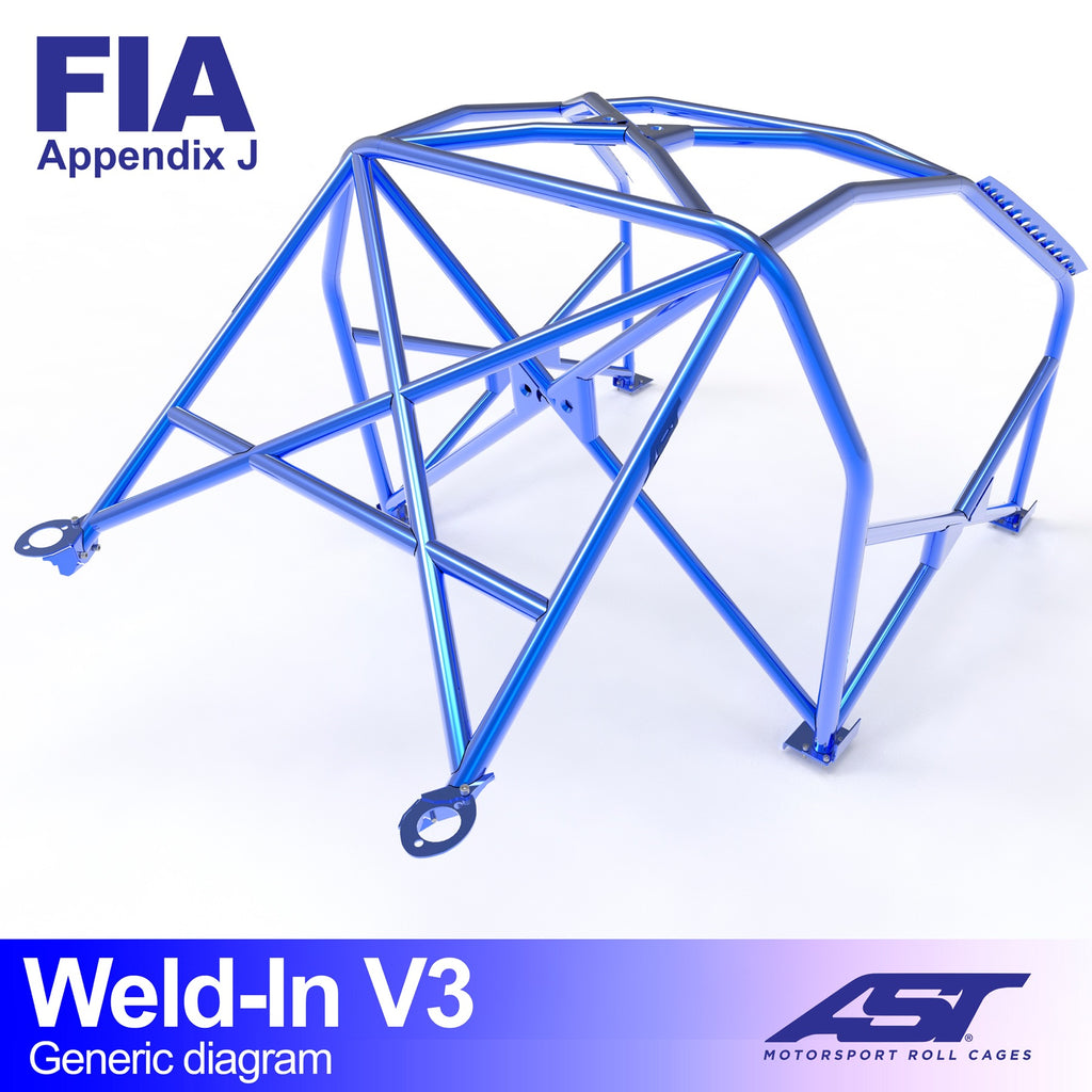 Arco de seguridad Citroën AX (Phase 1/2) Hatchback 3 puertas Weld In V3