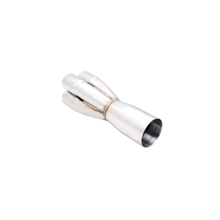 Colector de acero inoxidable 4-1 XForce de 2" - 2,5"