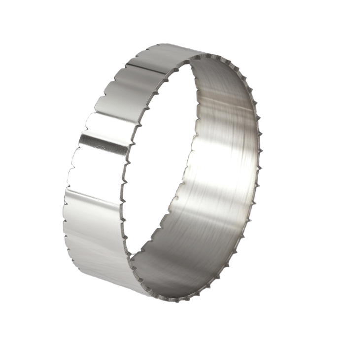 Stainless steel wedge-cut elbow 11.25" (60 mm)
