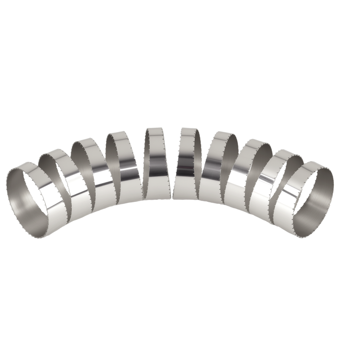 Stainless Steel Elbow with Cake Cut, 11.25" (63 mm)