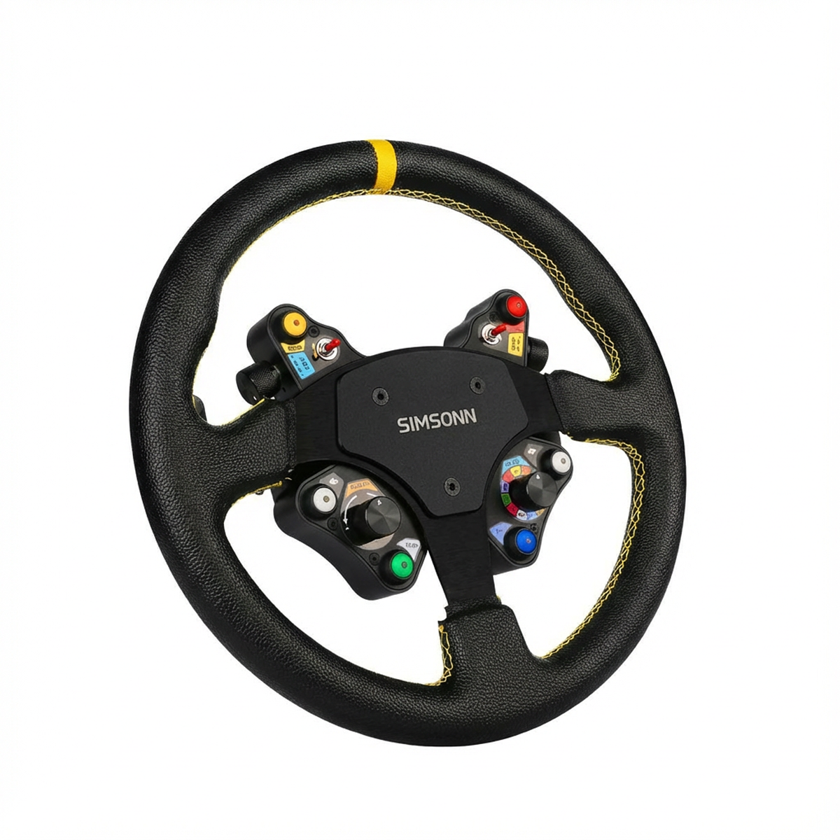 Volante de cuero con hub de carbono SIMSONN Simulador Simracing
