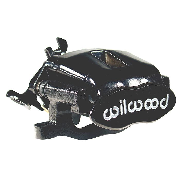 Pinza de freno de estacionamiento combinada Wilwood 120-9808-1 de montaje radial, derecha, 1 pistón, color negro.