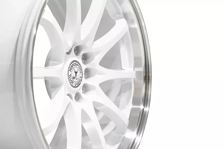 59°North Wheels D-012 8,5x18" ET30 5x114,3/5x120 Gloss white/polished lip