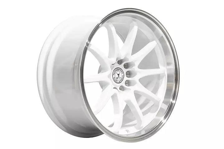 59°North Wheels D-012 9,5x18" ET15 5x114,3/5x120 Gloss white/polished lip