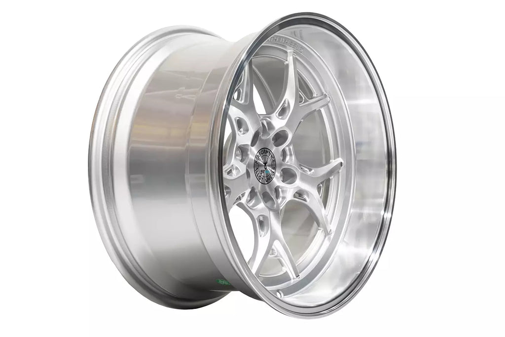 59°North Wheels D-014 9,75x18" ET -5 5x114,3/5x120 brushed silver/polished lip