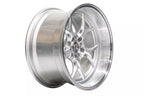 59°North Wheels D-014 9,75x18" ET -5 5x114,3/5x120 brushed silver/polished lip