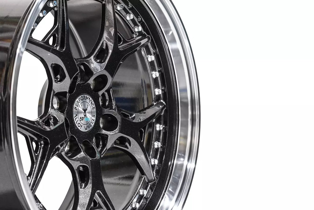 59°North Wheels D-014 9x18" ET30 5x114,3/5x120 gunmetal/polished lip