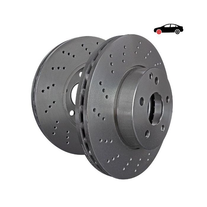 D1174D Premium Discs Rotors EBC Brakes for Mercedes-Benz CLClass C215 CL55 AMG CLClass C215 CL600 SClass W220 S55 AMG SClass W220 S600
