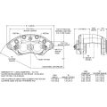 Wilwood 120-10936 D52 Universal 2-Piston Floating Brake Caliper, Black.