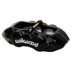 Pinza de freno Wilwood 120-11711 D8-6 con montaje de orejetas, derecha, 6 pistones, color negro.