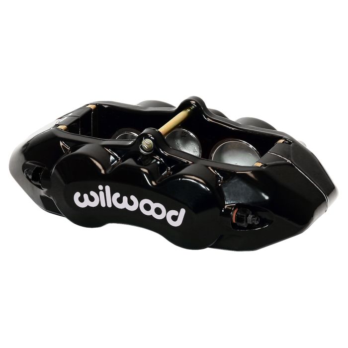 Pinza de freno Wilwood 120-11712 D8-6 con montaje de pernos, izquierda, 6 pistones, color negro.