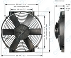 Davies Craig DC0108 Ventilador eléctrico Thermatic 14" alta potencia 24V