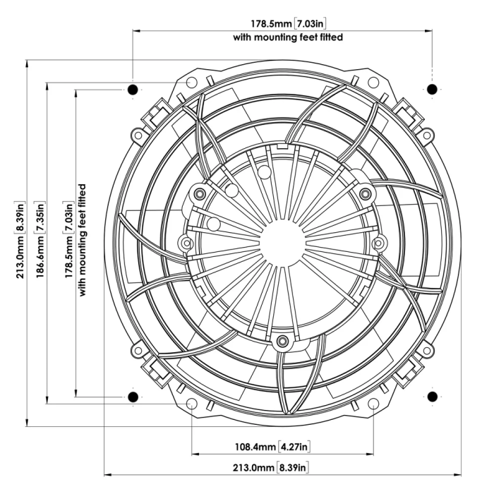 Davies Craig DC0121 8" Brushless 12V Electric Thermal Fan