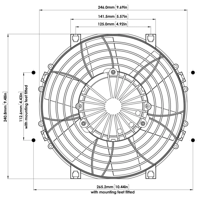 Davies Craig DC0123 9" Brushless 12V Electric Thermal Fan
