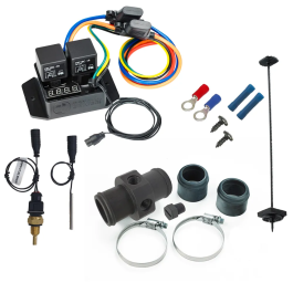 Davies Craig DC0435 Digital Thermatic Fan Switch with 1/4" NPT Sensor 35mm Inline Adapter Kit
