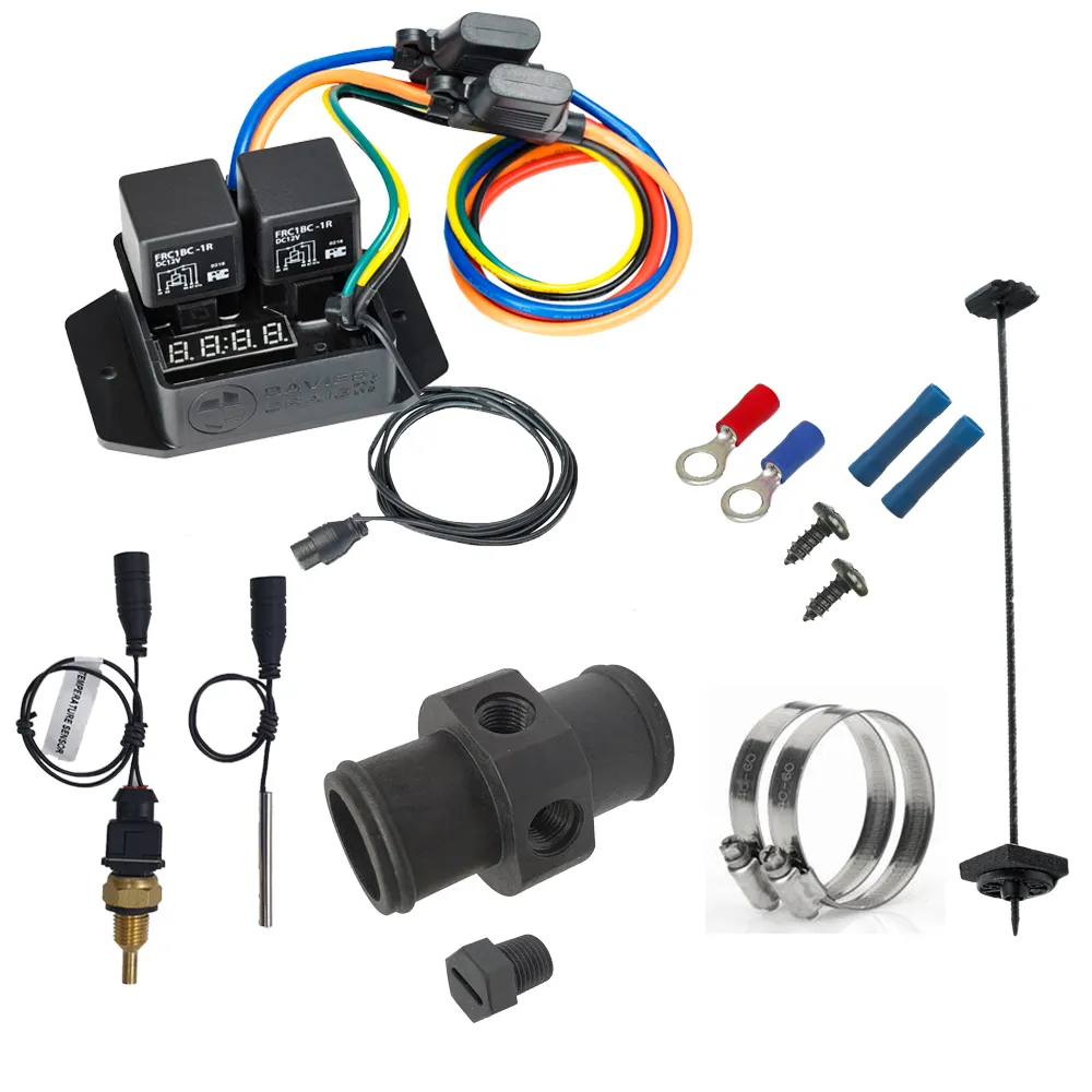 Interruptor de ventilador digital Thermatic Davies Craig DC0438 con sensor 1/4" NPT y kit adaptador en línea de 38 mm