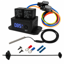 Davies Craig DC0480 Digital Thermatic Twin Fan Switch Kit with Thermal Probe