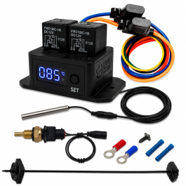 Davies Craig DC0482 Digital Thermatic Twin Fan Switch with 1/8" NPT Thermal Sensor Kit