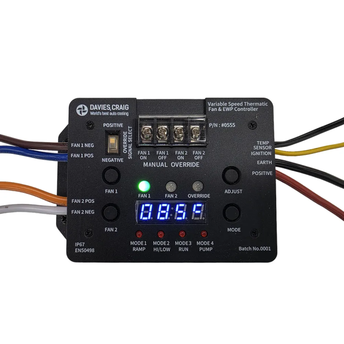 Davies Craig DC0551 Variable Speed Controller for EWP Brushless Thermal Fan + 1/8" NPT Sensor.