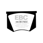 DP2100 Pastillas de freno GREENSTUFF EBC Frenos para AC Ace Aceca Greyhound Aston Martin PEERLESS Peerless Triumph TR3 TR3A TR4 Italia WARWICK GT Triumph TR3 TR3A TR4 AC Cobra DB MK3